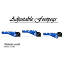 Footpegs adjustable #Barracuda Yamaha 96-/ GASGAS 99-, blue